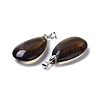 Synthetic Smoky Quartz Pendants G-D084-01P-A03-3