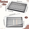 10 Grids Rectangle PU Leather Watch Straps Necklace Bracelet Display Tray ODIS-NB0001-38A-2