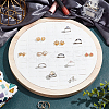 92-Slot Wooden Ring Jewelry Display Round Tray EDIS-WH0030-20A-5