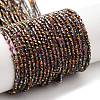 Transparent Electroplate Glass Beads Strands GLAA-H021-01A-HP05-1