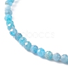 3mm Natural Apatite Beads Stretch Bracelet for Girl Women BJEW-JB07284-04-4