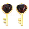 Natural Mahogany Obsidian Pendants G-N326-158-09-3