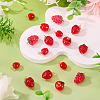 16Pcs Handmade Lampwork Pendants PALLOY-TAC0207-5