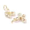 Brass Micro Pave Cubic Zirconia Pendants KK-P271-03G-A-2