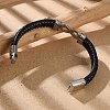 Braided Microfiber Leather Cord Bracelets for Men BJEW-Z081-07P-02-3