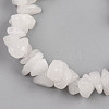 Unisex Chip Natural White Moonstone Beaded Stretch Bracelets BJEW-S143-46-3