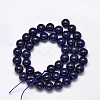 Dyed Natural Lapis Lazuli Round Beads Strands X-G-M169-10mm-05-2