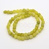 Natural Lemon Jade Bead Strands G-P070-01-2