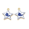 Printed Brass Pendants KK-CBA42CA-08G-01-1