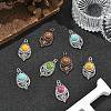 Bohemian Dyed Synthetic Turquoise Pendants LS-FIND-YWC0003-02AB-01-4