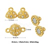 20 Sets 2 Colors Brass Magnetic Clasps KK-CJ0001-85-2