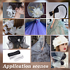 Polyester Deco Mesh Ribbons OCOR-WH0064-76B-7