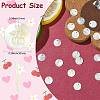 20Pcs Natural Shell Flat Round with Engraved Cherry Charms SHEL-CJ0001-36-2
