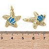 Brass Micro Pave Clear Cubic Zirconia Pendants KK-D221-08G-02-3