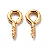 304 Stainless Steel Screw Eye Pin Peg Bails X-STAS-E044-07G-01-1