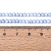 Anti-Tarnish Electroplate Rondelle Glass Beads Strands LS-EGLA-T021-3mm-17-04-4