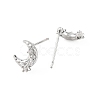 SHEGRACE Brass Micro Pave Cubic Zirconia Stud Earrings XGRQ4N777-703P-2