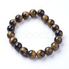 Natural Tiger Eye Beads Strands G-C076-10mm-1B-2