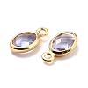 Eco-Friendly Brass with Glass Pendants X-KK-K268-01X-3
