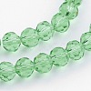 Transparent Glass Bead Strands GLAA-G013-8mm-55-3
