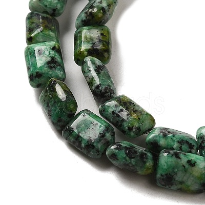 Dyed Natural African Turquoise(Jasper) Beads Strands G-G085-A06-01-1