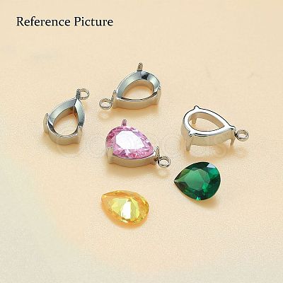 304 Stainless Steel Rhinestone Claw Settings STAS-U042-04A-P-1