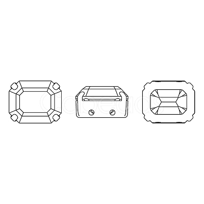 Preciosa® MAXIMA Crystal Sew-On Cups X-PRC-SC12-50730-S-1