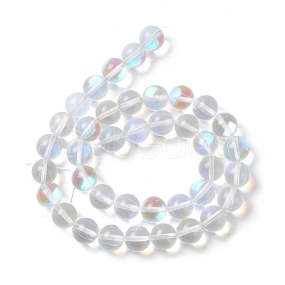 Synthetic Moonstone Beads Strands G-E573-02C-14-1