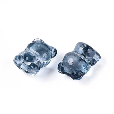 Baking Paint Transparent Glass Beads DGLA-N018-02A-1