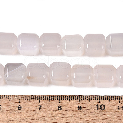 Natural White Agate Beads Strands G-N353-03A-04-1