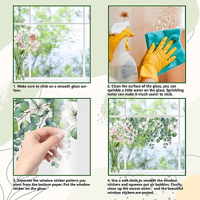 Self-Adhesive PVC Window Sticker DIY-WH0457-001-1