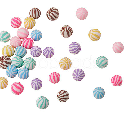 7 Colors Handmade Polymer Clay Beads CLAY-CJ0001-05-1
