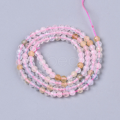 Natural Morganite Beads Strands G-T064-12-1