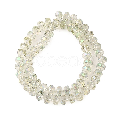 Transparent Electroplate Glass Beads Strands EGLA-P062-01A-HR04-1