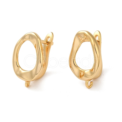 Brass Earring Findings LS-KK-O100-01G-1