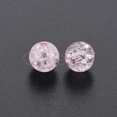 Transparent Crackle Acrylic Beads MACR-S373-66-N02-1