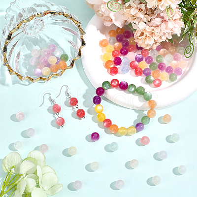 120Pcs Opaque UV Reactive Beads RESI-PA0001-35E-1