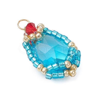 Glass Pendants PALLOY-MZ00961-03-1