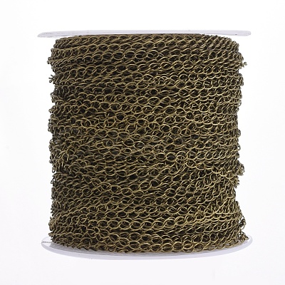 Brass Twisted Chains CHC-Q001-5x4mm-AB-1
