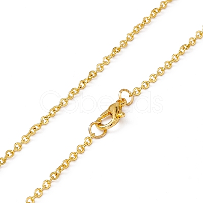Sublimation Blank Aluminum Pendant Necklace NJEW-E020-03G-03-1