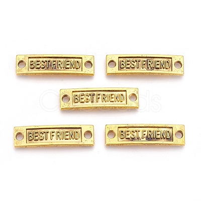 Tibetan Style Links connectors for Friendship TIBE-4270-AG-FF-1