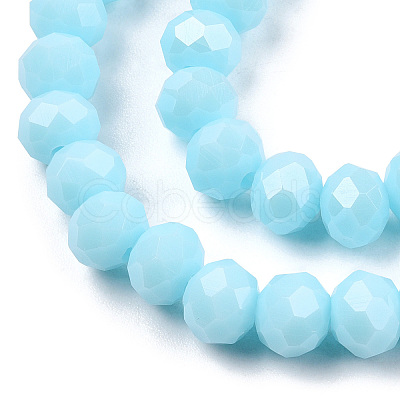 Electroplate Glass Beads Strands EGLA-A034-P6mm-A25-1