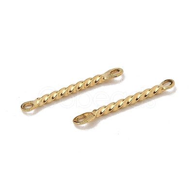 304 Stainless Steel Twisted Bar Links Connector Charms STAS-A134-01F-G-1