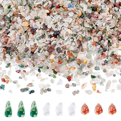 420G Natural Red and Green Rutilated Quartz Beads G-TA0003-23-1