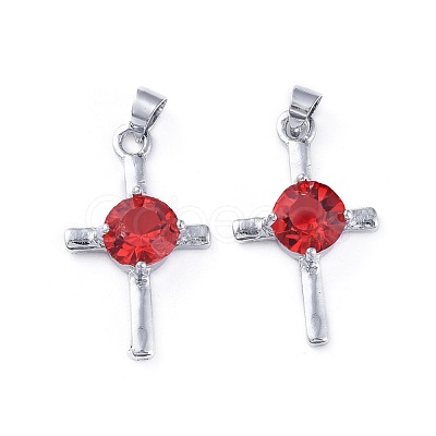 Rhinestone Pendants KK-L157-09B-1