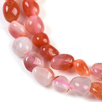 Natural Red Agate Beads Strands G-P497-01B-11-1