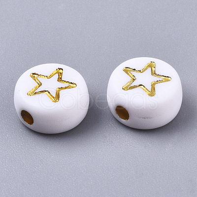 Opaque Acrylic Beads PACR-N006-005-1