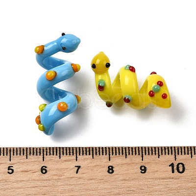 Handmade Lampwork Enamel Beads LAMP-K039-35-1