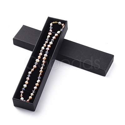 Cultured Freshwater Pearl Beaded Necklaces NJEW-JN02664-1