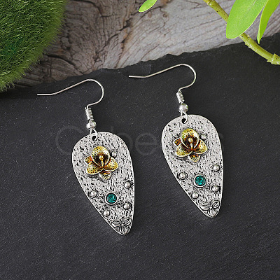 Alloy & Rhinestone Dangle Earrings FS-WGD70E2-01-1